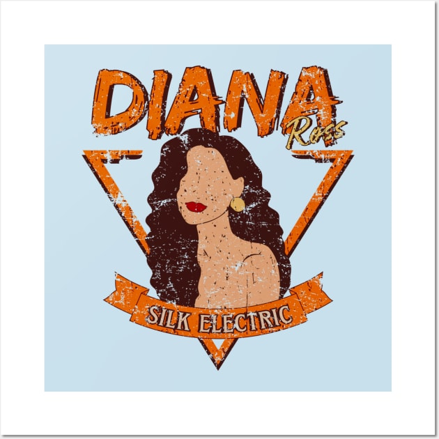 Diana Ross 1981 - Disstresed Vintage Style Wall Art by Sultanjatimulyo exe